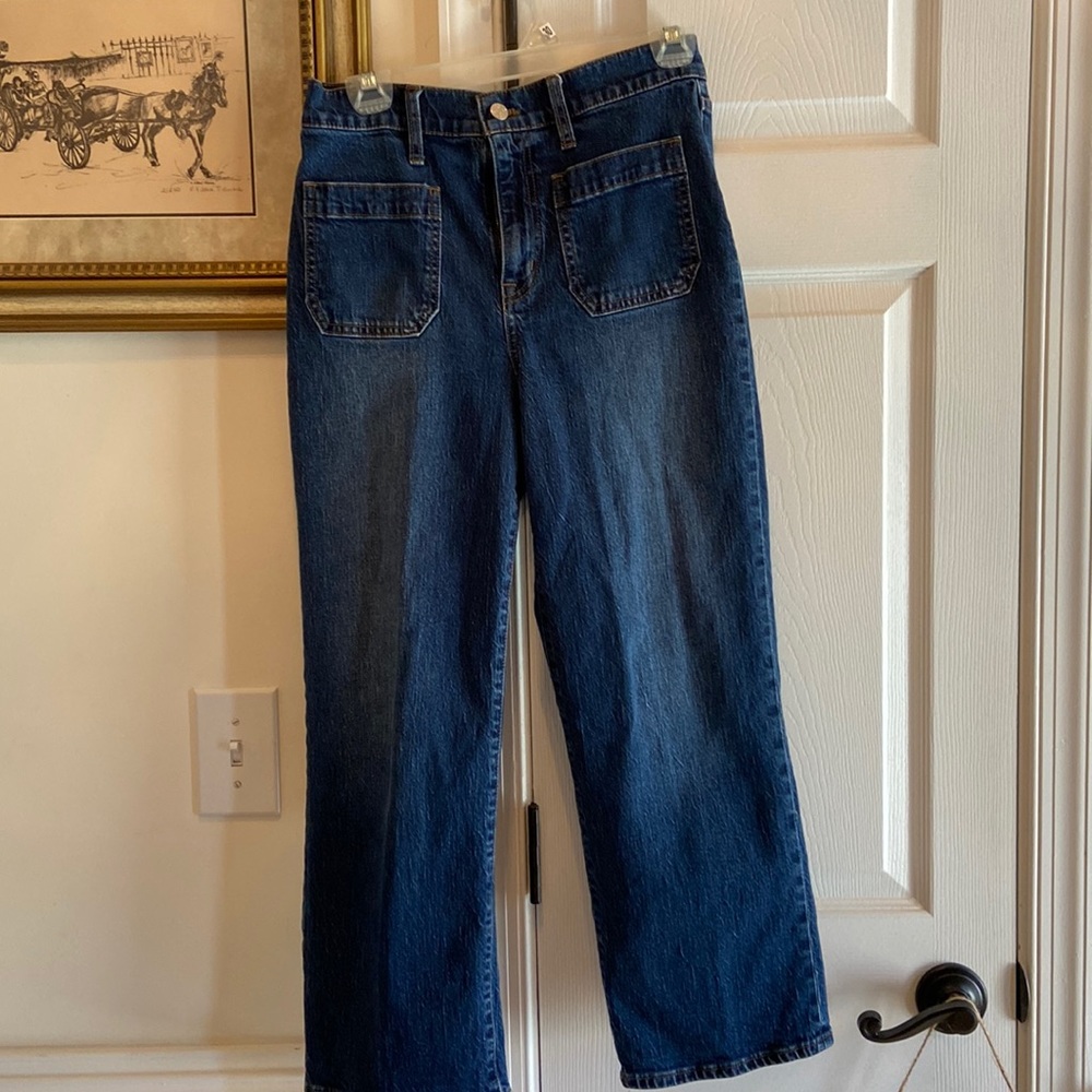 J.Crew Size 29  Talbots 6P High  Rise Slim Wide Leg Jeans